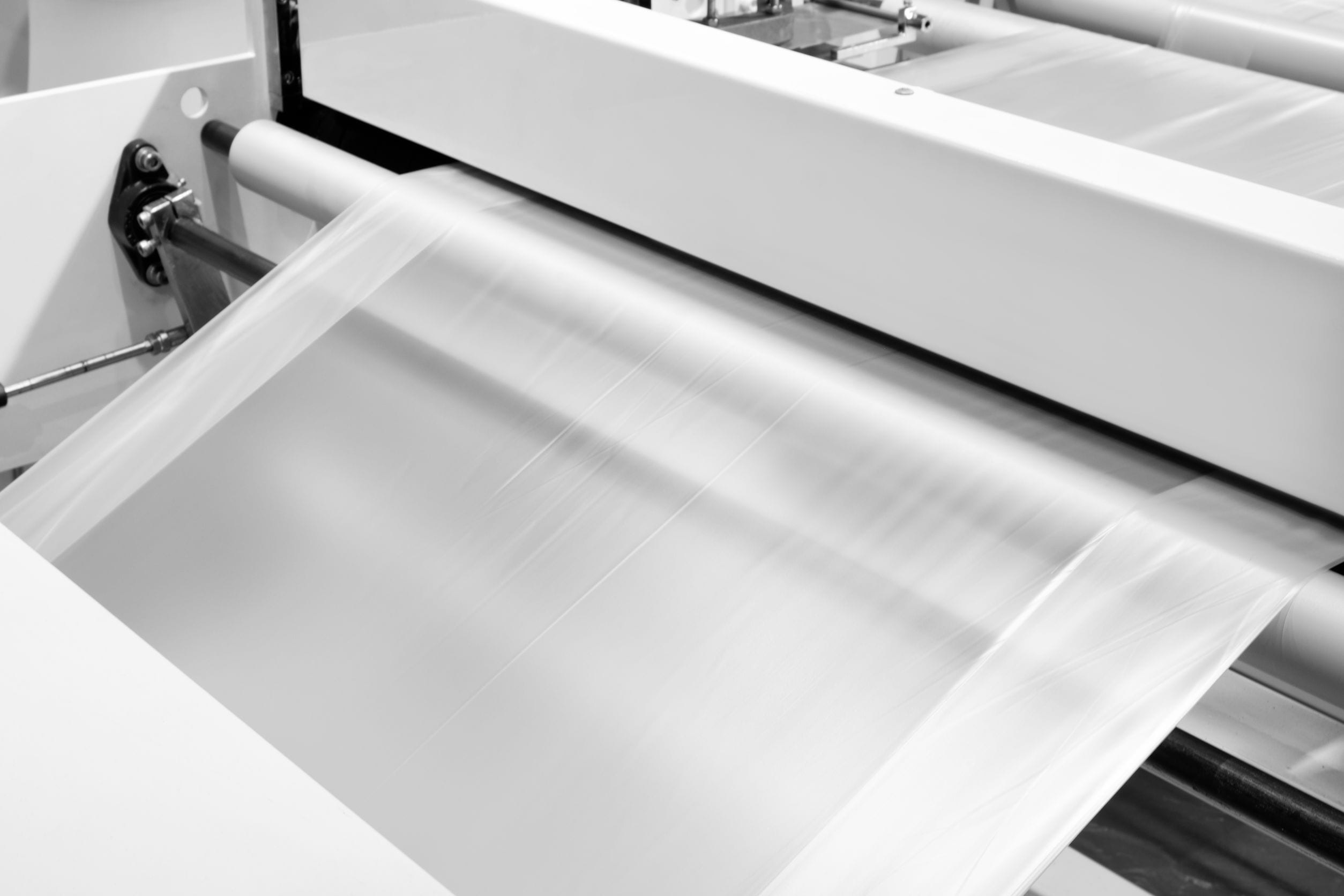 labels manufacturing on flexo printing machine